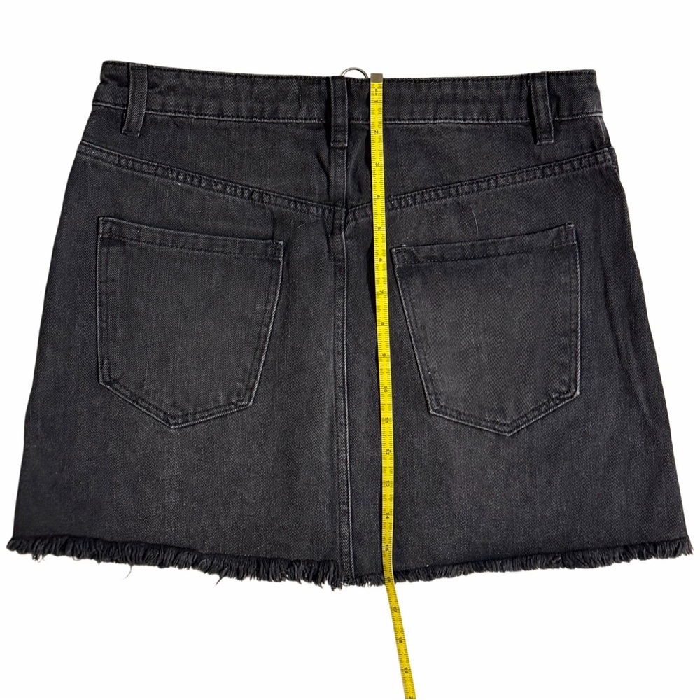 Free People Black Denim Mini Skirt Women’s Size 29 NWT - Picture 5 of 5